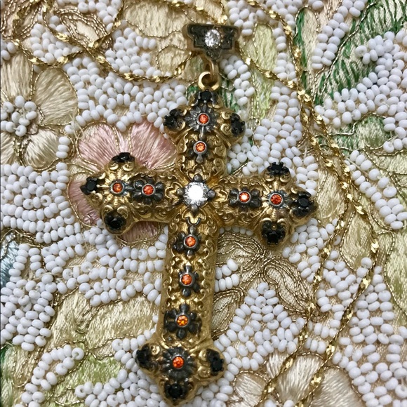 New sterling 925 cross pendant crystal - Picture 4 of 8